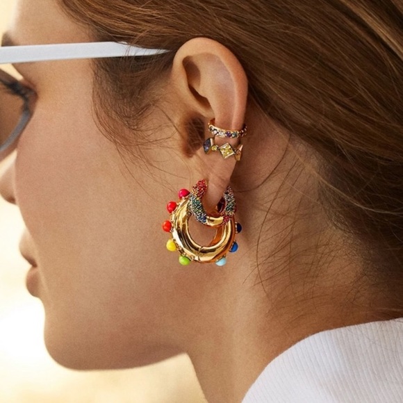 Alaynah Rainbow Huggie Hoops! - Picture 2 of 5